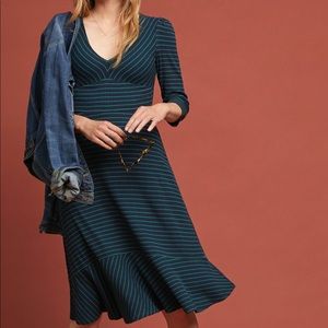 NWT Anthropologie Maeve Flores Striped dress